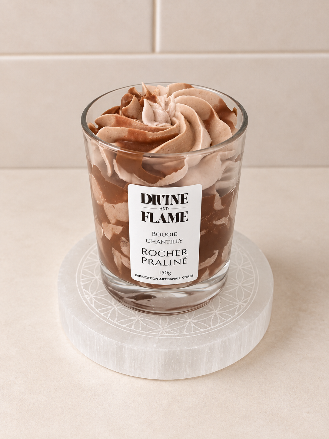 Bougie Chantilly Rocher Praliné