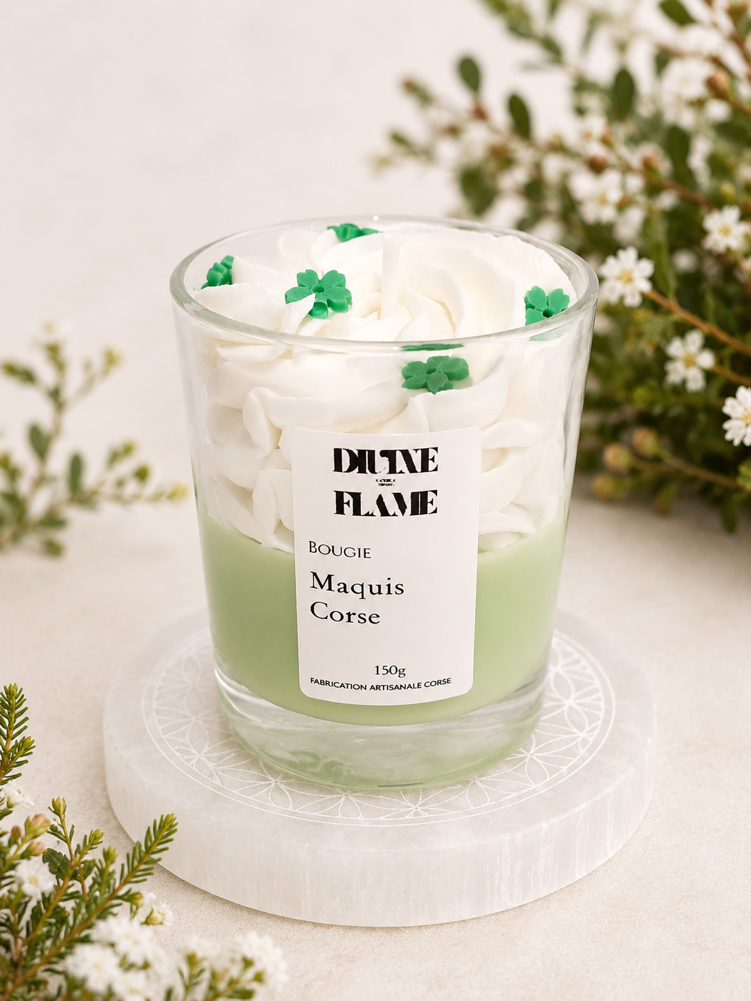 Bougie Chantilly Maquis Corse