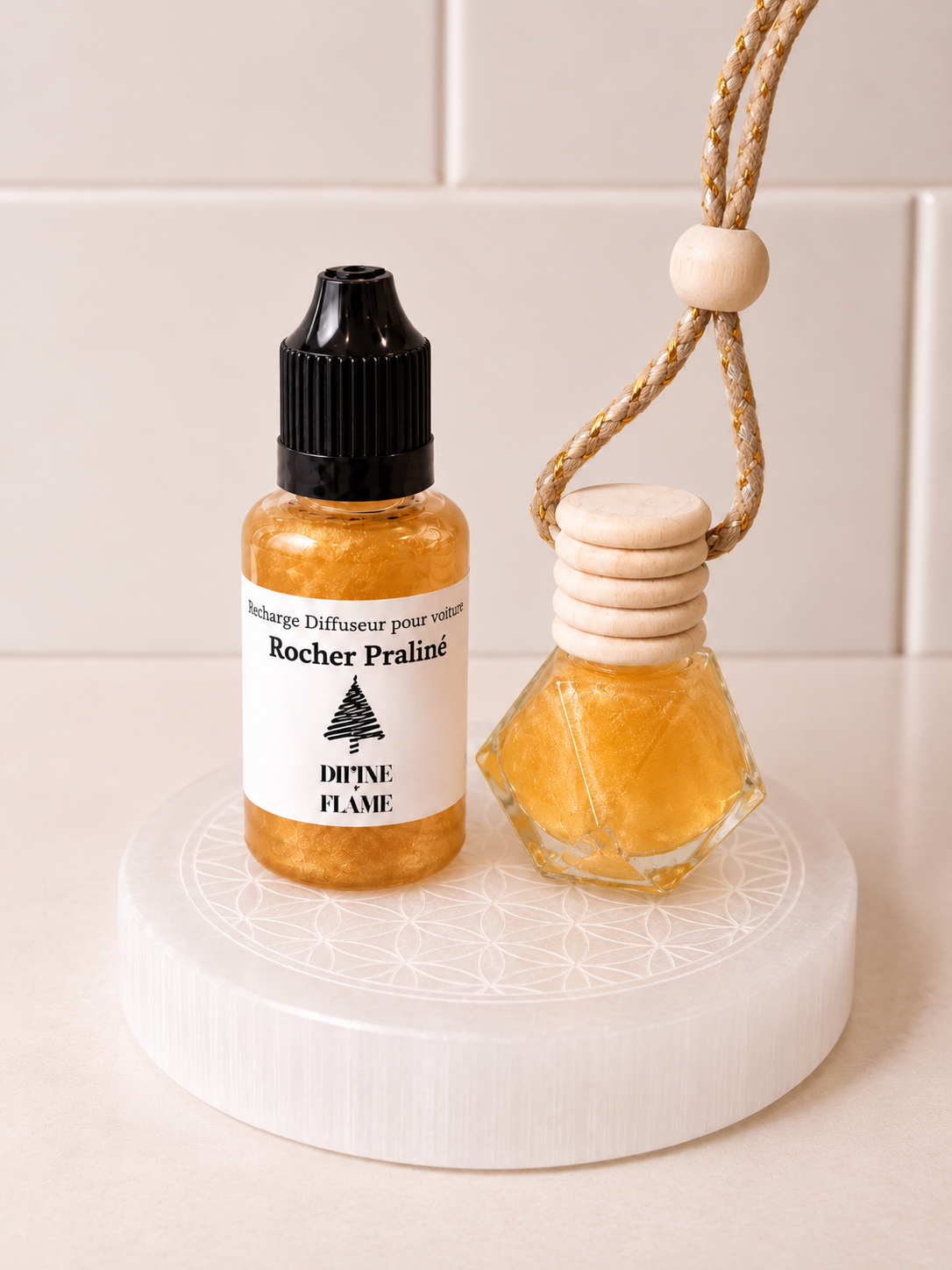 Pack diffuseur voiture + recharge - Rocher Praliné
