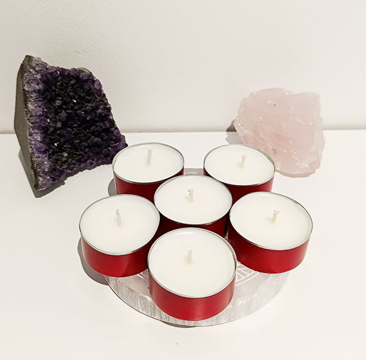 Bougies chauffe-plats x6 (ROUGE)