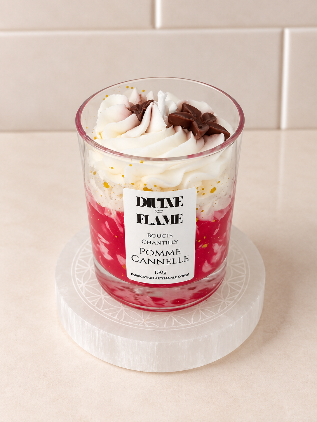 Bougie Chantilly Pomme Cannelle