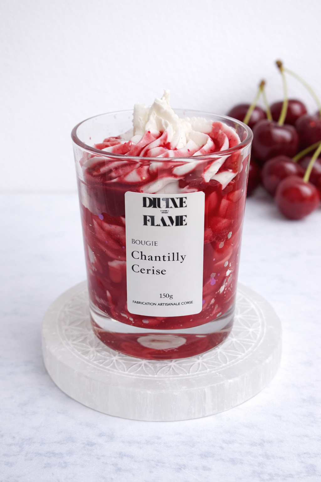Bougie Chantilly Cerise