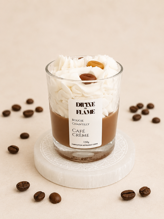 Bougie chantilly Café crème