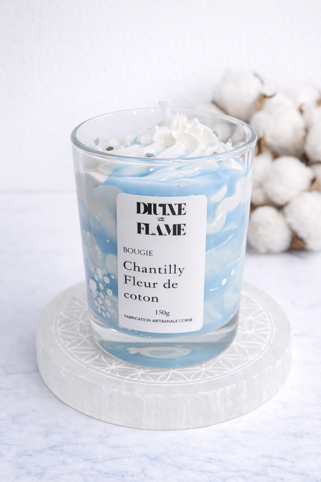Bougie chantilly Fleur de coton