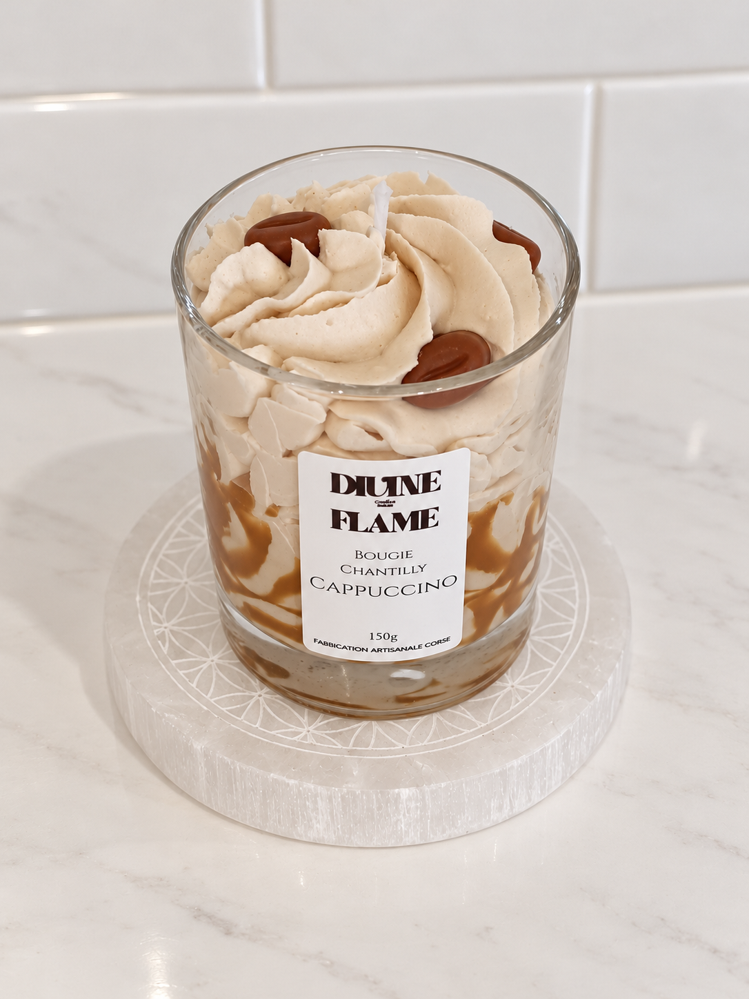 Bougie chantilly Cappuccino
