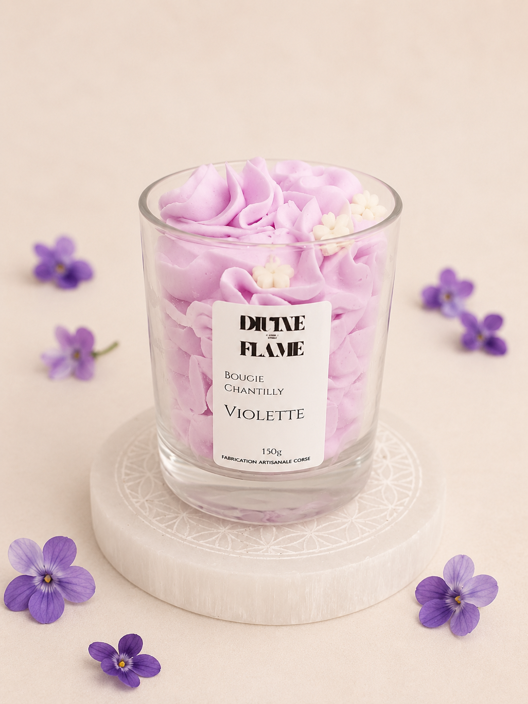 Bougie Chantilly Violette